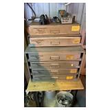 Parts bin with hardware Parts bin with hardware
