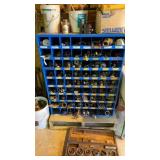 Parts bin full of fittings, valves, etc. Parts bin full of fittings, valves, etc.