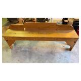 Handmade oak flip up 64" long bench Handmade oak flip up 64" long bench