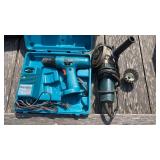 Metabo grinder and makita drill (no battery for