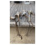 Lot of 3 chain falls Lot of 3 chain falls