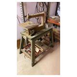 Craftsman scrollsaw on shop built stand - part or