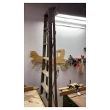 Lot with ladder, bar clamps other wood working Lot with ladder, bar clamps other wood working