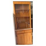 Vintage China Cabinet, 18"D X 33 ½" X 87 ½"T