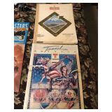 Lot With Old Road Atlases & Magazines