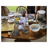 Lot With (3) Pyrex Dishes, Corning Ware Dishes,