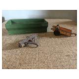 Vintage Lot With J.D. Gravity Box, Manure Spreader