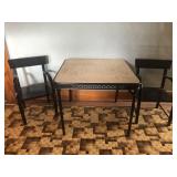 Folding Children Card Table With 2 Matching Wooden