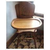 Wooden Baby High Chair