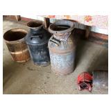 Milk Cans With Pulley