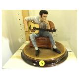 HAND-PAINTED L.E. ELVIS MUSIC BOX W/COA & BOX