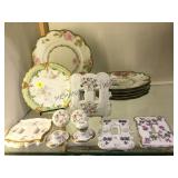 7 PIECES OF LIMOGES,& PORCELAIN KNOBS &