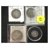 1900 BARBER 50C, 1898&1900 BARBER QUARTER,
