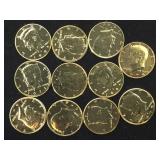 PLATED KENNEDY HALF DOLLARS