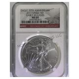 2011 NGC MS69 AMERICAN SILVER EAGLE