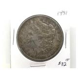 1881-O MORGAN SILVER DOLLAR