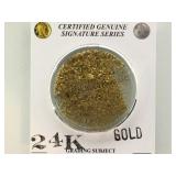 1.8 G  24K  GOLD NUGGETS