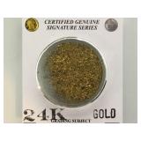 2.6G   24K GOLD NUGGETS