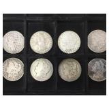MORGAN SILVER DOLLARS, 8 X MONEY