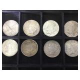 PEACE SILVER DOLLARS, 8 X MONEY