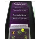 6- 1987 U.S. PROOF SETS