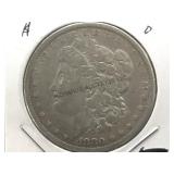 1880-O MORGAN SILVER DOLLAR