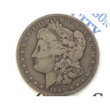 1890-CC MORGAN SILVER DOLLAR