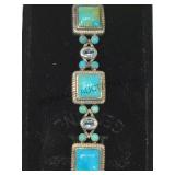 STERLING & TURQUOISE BRACELET