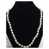 GOLD CLASP & PEARL NECKLACE