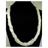 14K GOLD & FRESHWATER PEARL NECKLACE ,28"