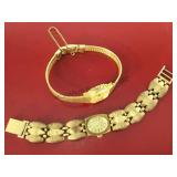 PAIR OF LADIES WATCHES, ENICAR & MICHELLE LOUISE