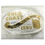 BRONZE 1990 GOLD COAST RODEO BUCKLE