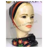 VINTAGE MARWAI CHALKWARE SCULPTURE"BLONDE DUTCH