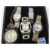 TRAY OF WATCHES, SEIKO, DIESEL,RADO & MORE