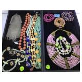 2-TRAYS OF FASHION JEWELRY, WHITING DAVIS & MORE