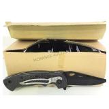 11  STAINLESS STEEL POCKET KNIVES, (NEW)