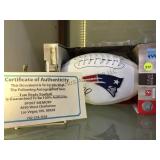 PATRIOTS FOOTBALL AUTOGRAPHED BY TOM BRADY