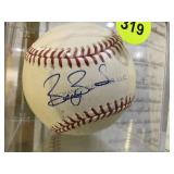 BARRY BONDS AUTOGRAPHED BASEBALL  W/ COA