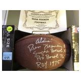 AUTOGRAPHED RUSS FRANCIS FOOTBALL W/ COA