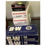 7 BOXES OF 45 AMMO
