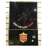 LIGHT -UP LONE STAR  BEER SIGN
