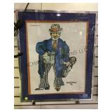 FRAMED & MATTED PACHECO LITHOGRAPH, PENCIL SIGNED