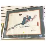 FRAMED & MATTED PACHECO LITHOGRAPH, PENCIL