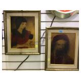 VINTAGE PAIR OF OIL ON CANVAS, ARTIST SIGNED,