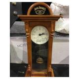 WOODEN JACK DANIELS PENDULUM MANTLE CLOCK