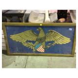 VINTAGE FRAMED EAGLE PRINT