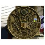U.S 200TH ANNIVERSARY WOODEN PLAQUE