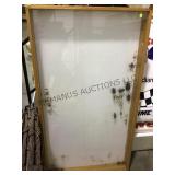 INSECT SHADOW BOX 58" X 32", PARTIALLY FULL
