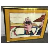 FRAMED & MATTEDV PACHECO LITHOGRAPH