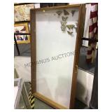 LARGE INSECT SHADOW BOX , PARTIALLY FULL 32 X 59